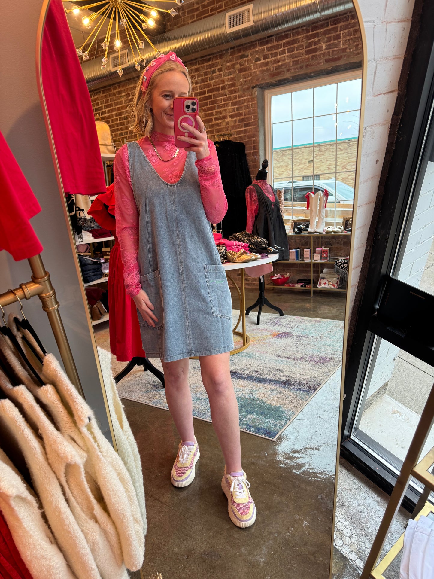 Denim Overall Dress