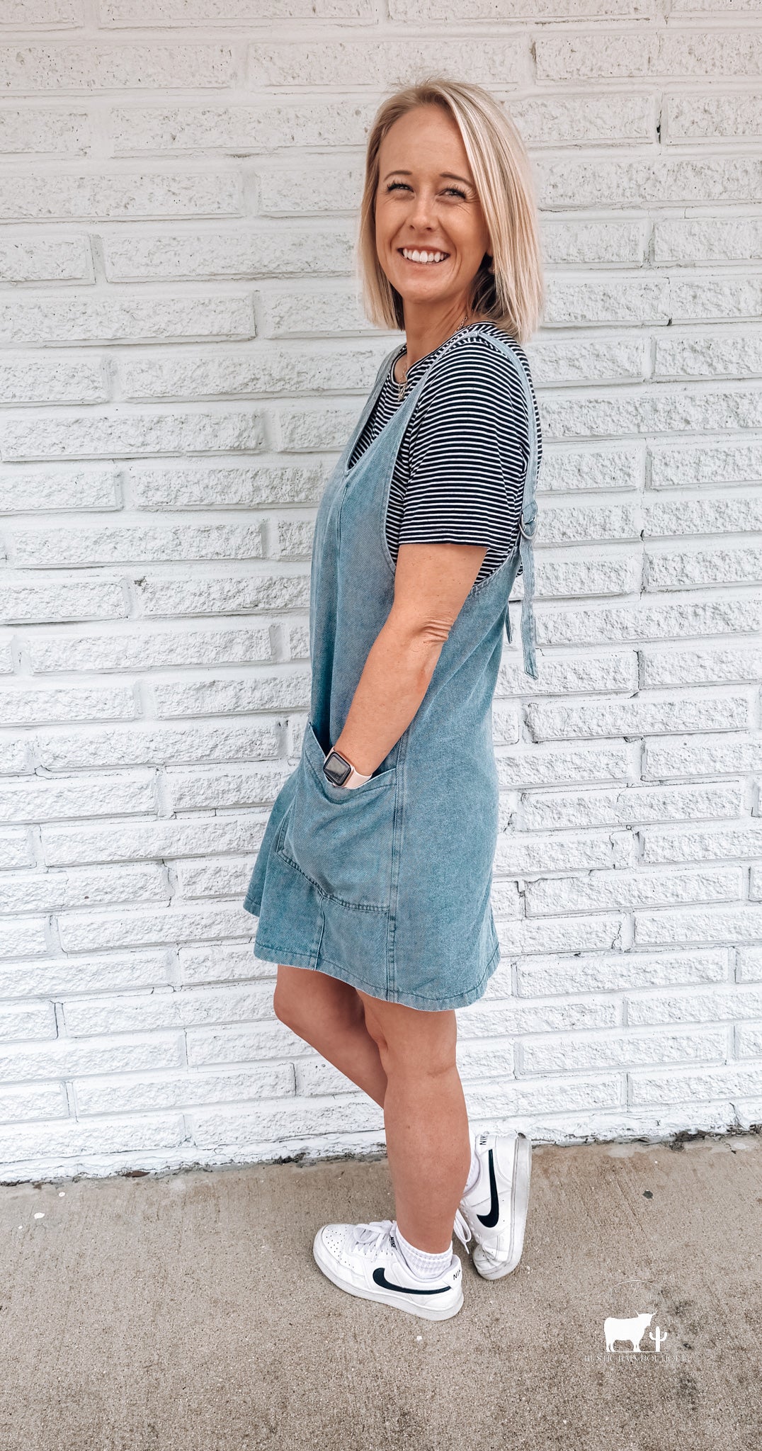 Denim Overall Dress