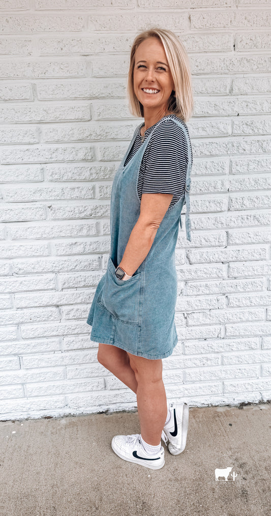 Denim Overall Dress