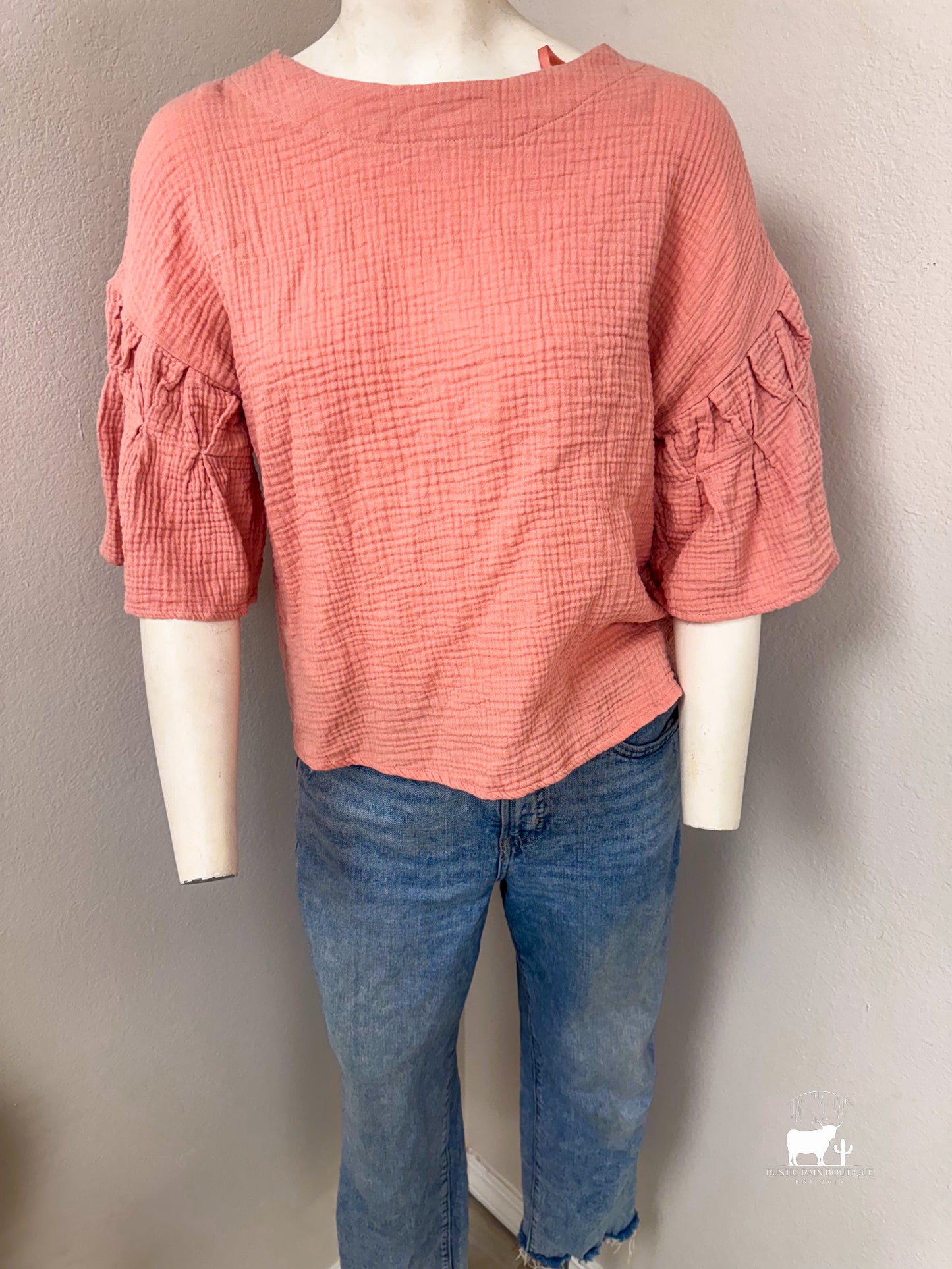 Mauve Bell Sleeve Top