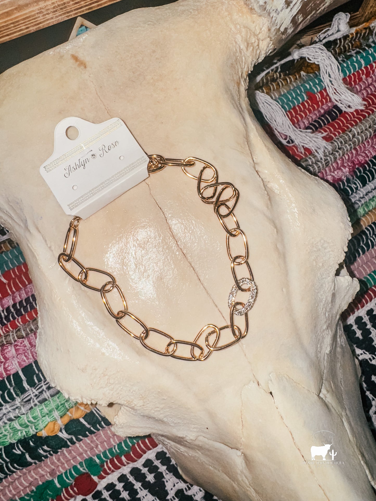 Large Paperclip Chain Statement necklace
