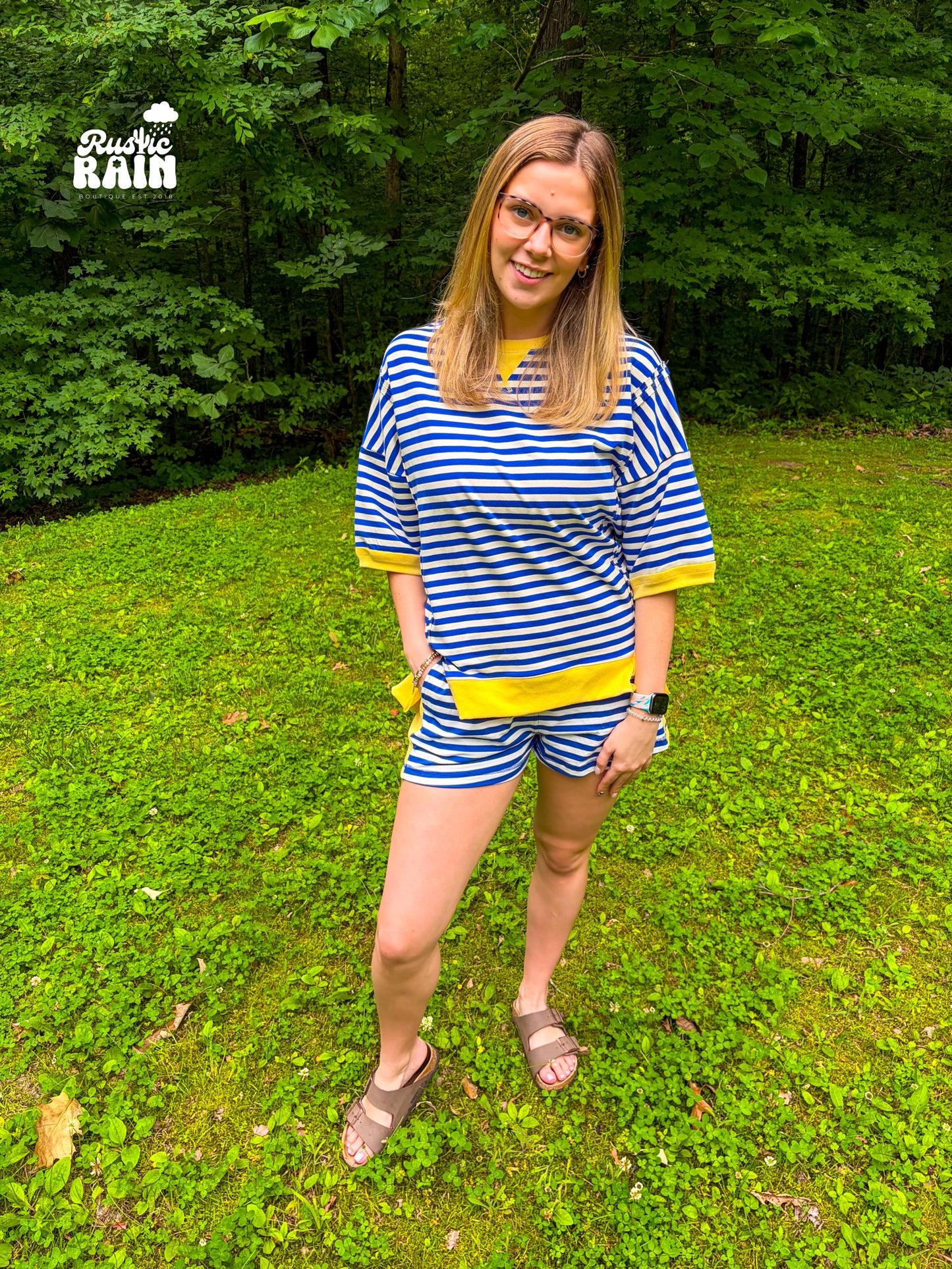 Oversized Stripe Casual Knit Top