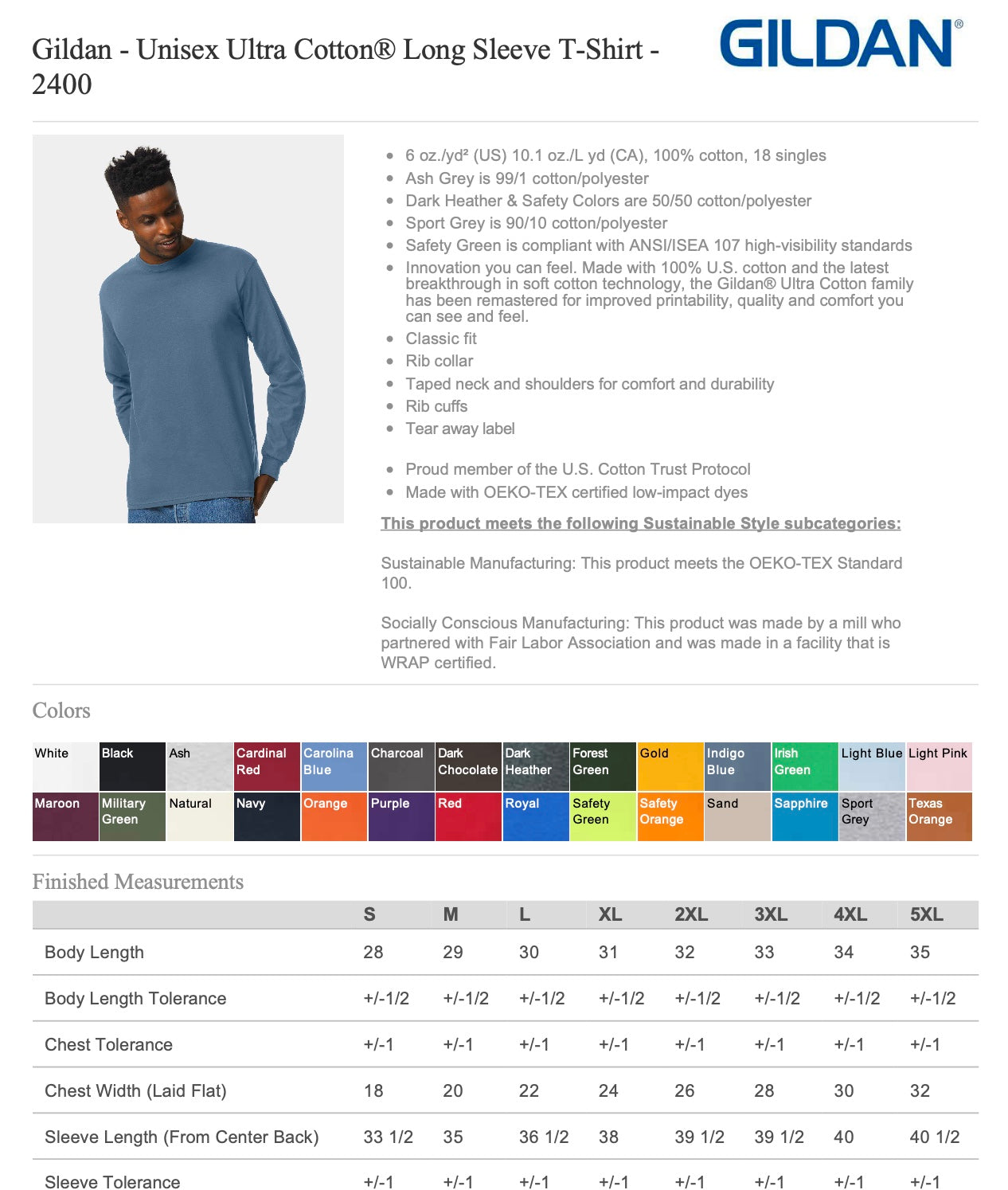 Custom Order Long Sleeve