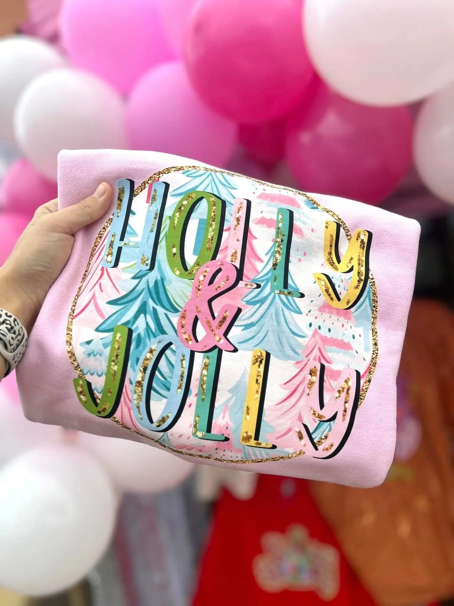 Holly Jolly Pink Graphic