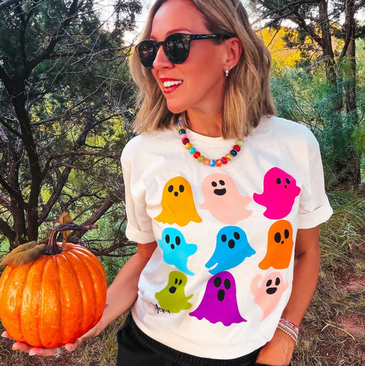 Colorful Ghost Tee