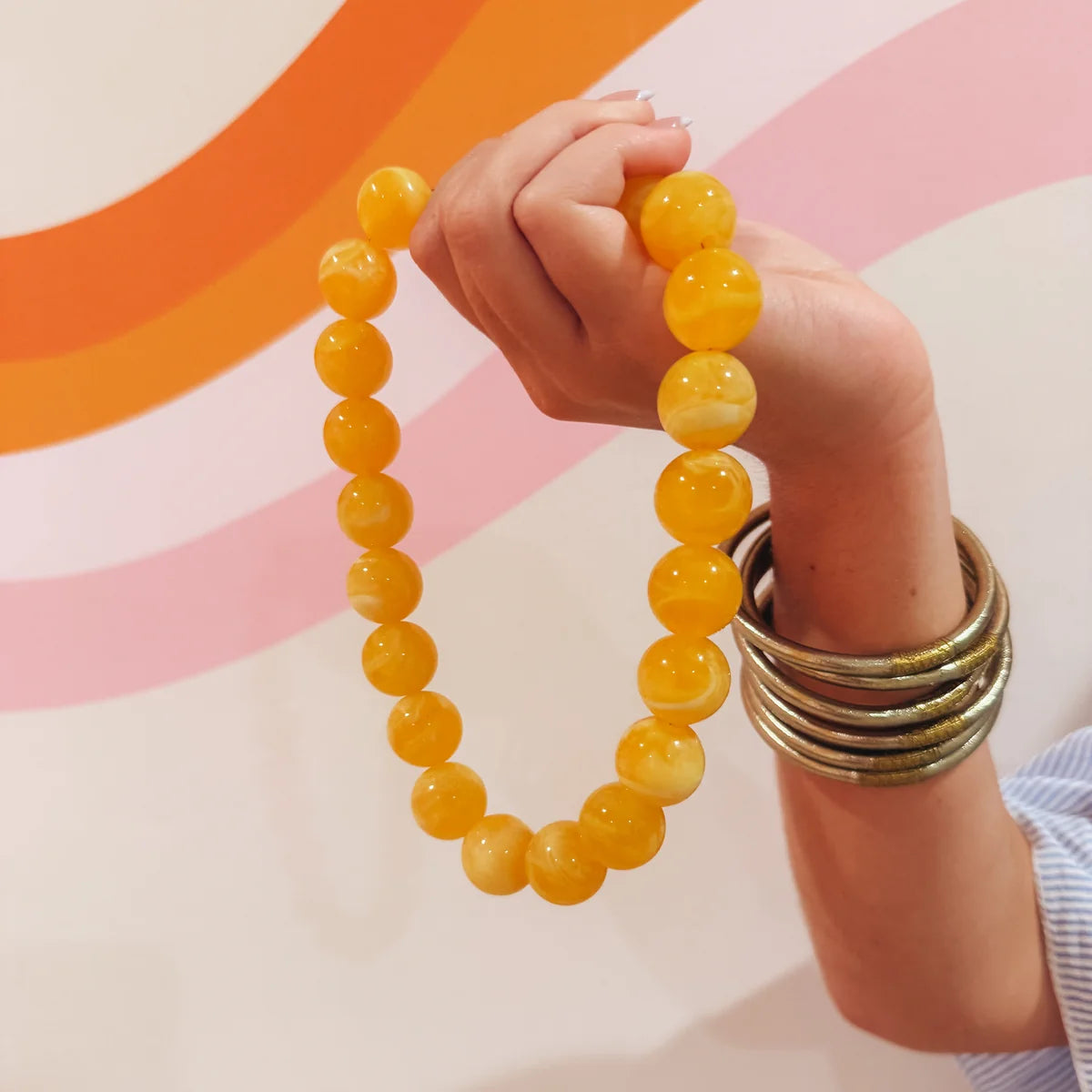 Candy Dot Necklaces-Golden Hour