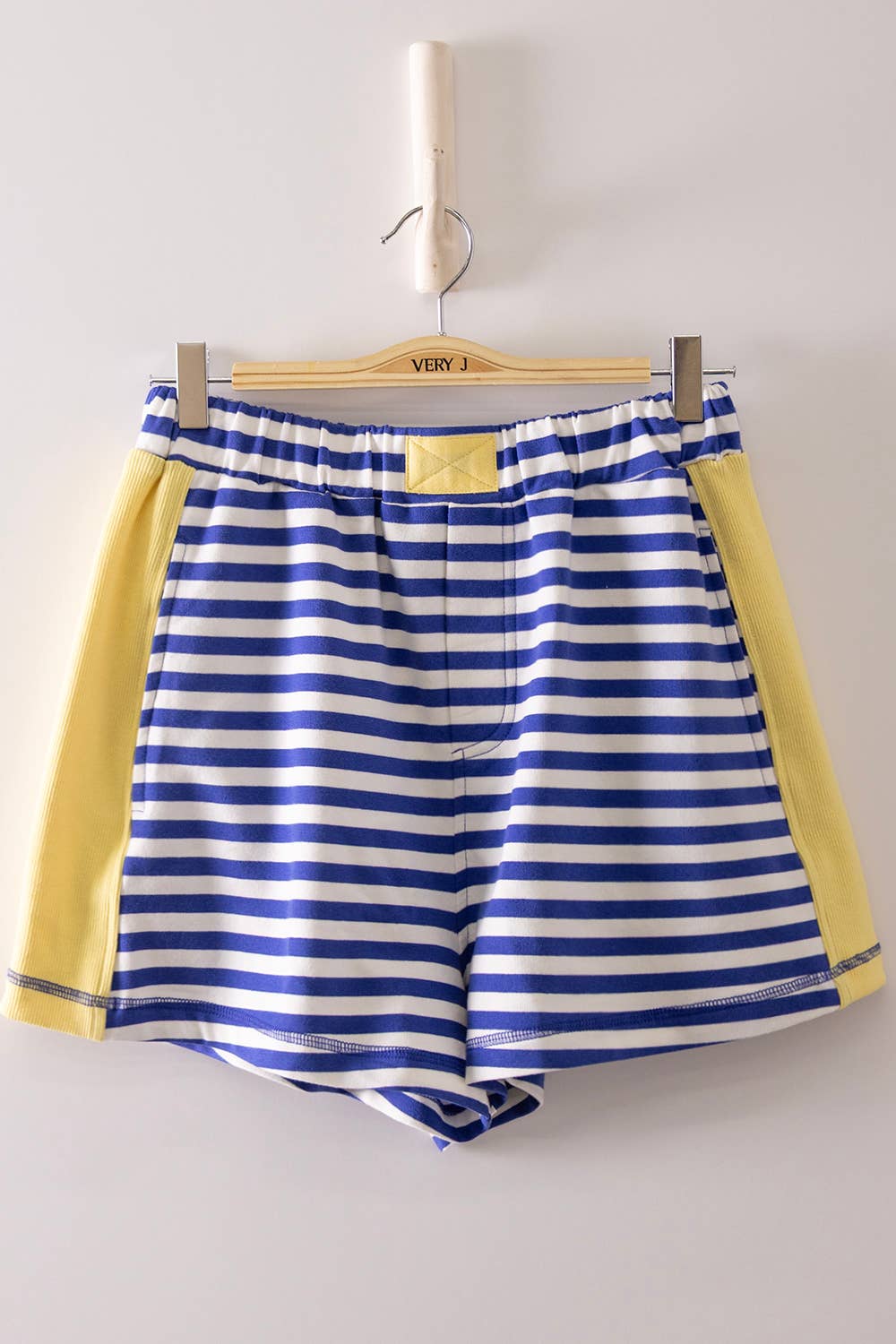 Striped Color Block Lounge Shorts