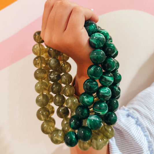 Candy Dot Necklaces-Green