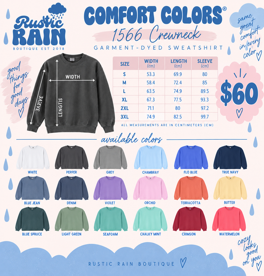 CUSTOM | Comfort Colors 1566 Crewneck