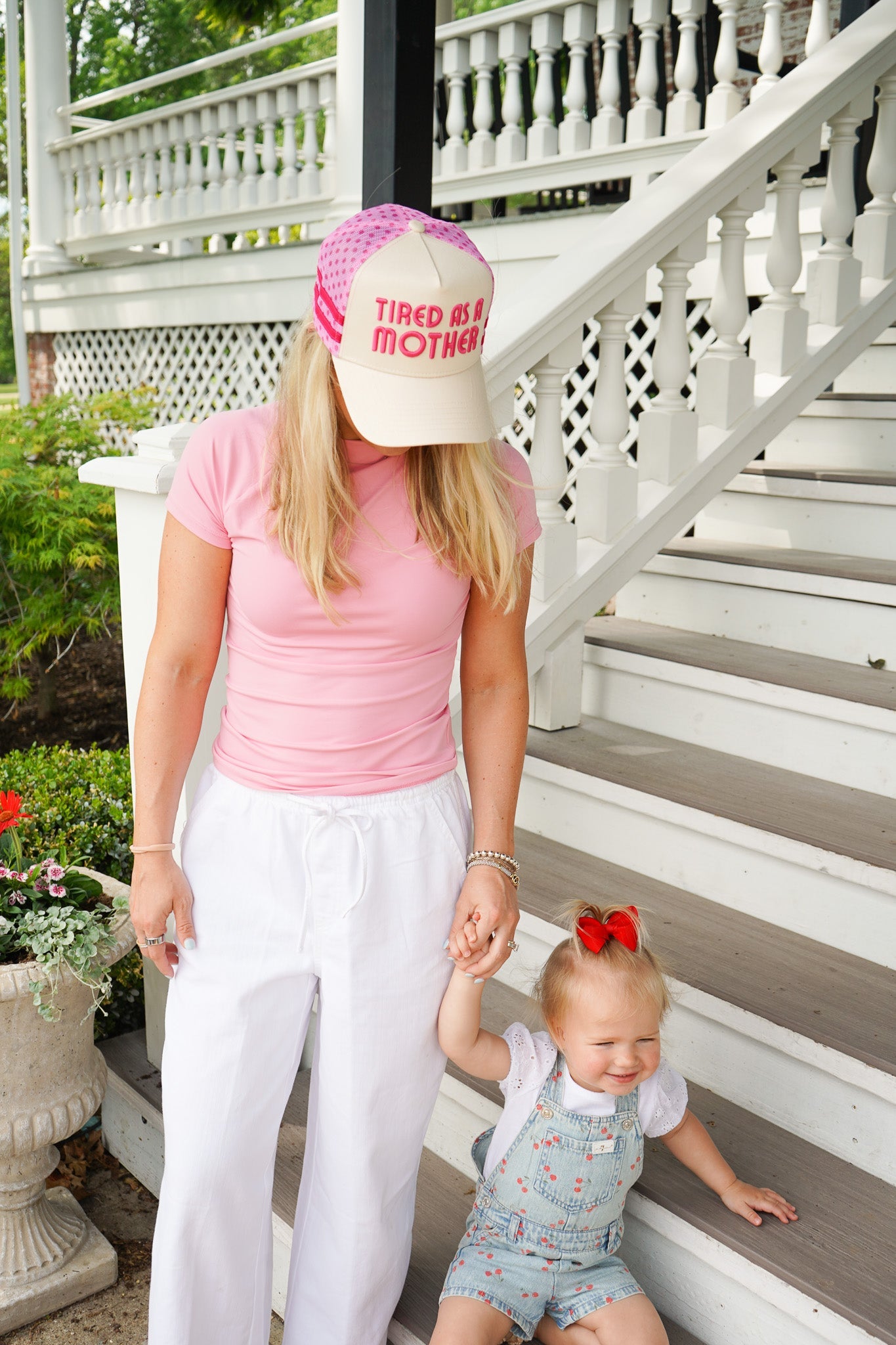 Tired as a Mother - Tan Trucker Hat