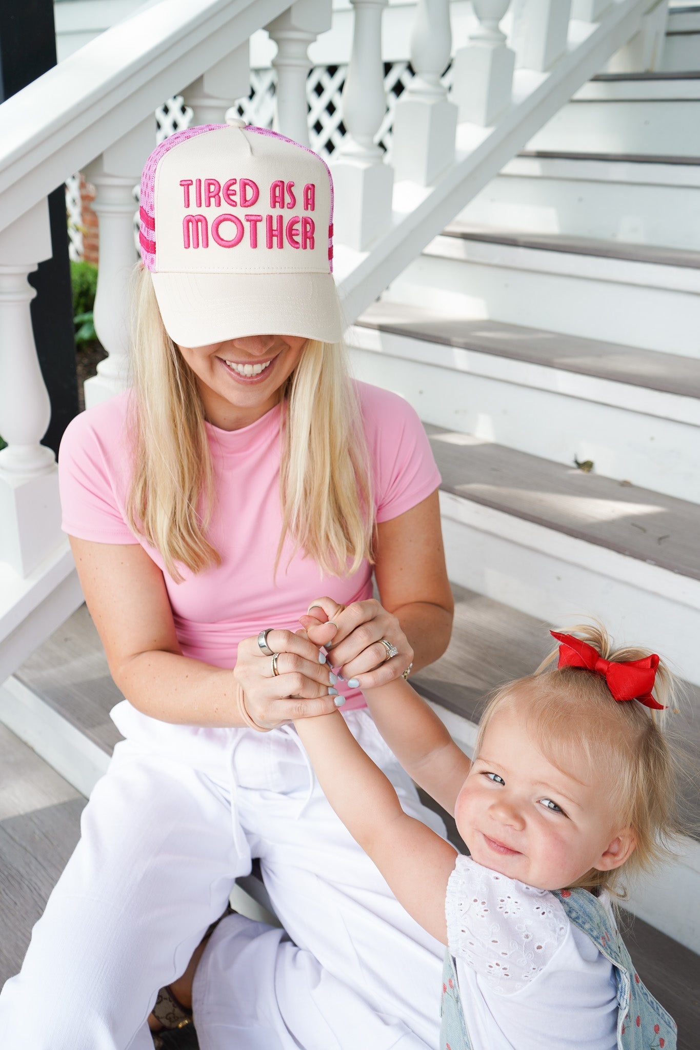 Tired as a Mother - Tan Trucker Hat