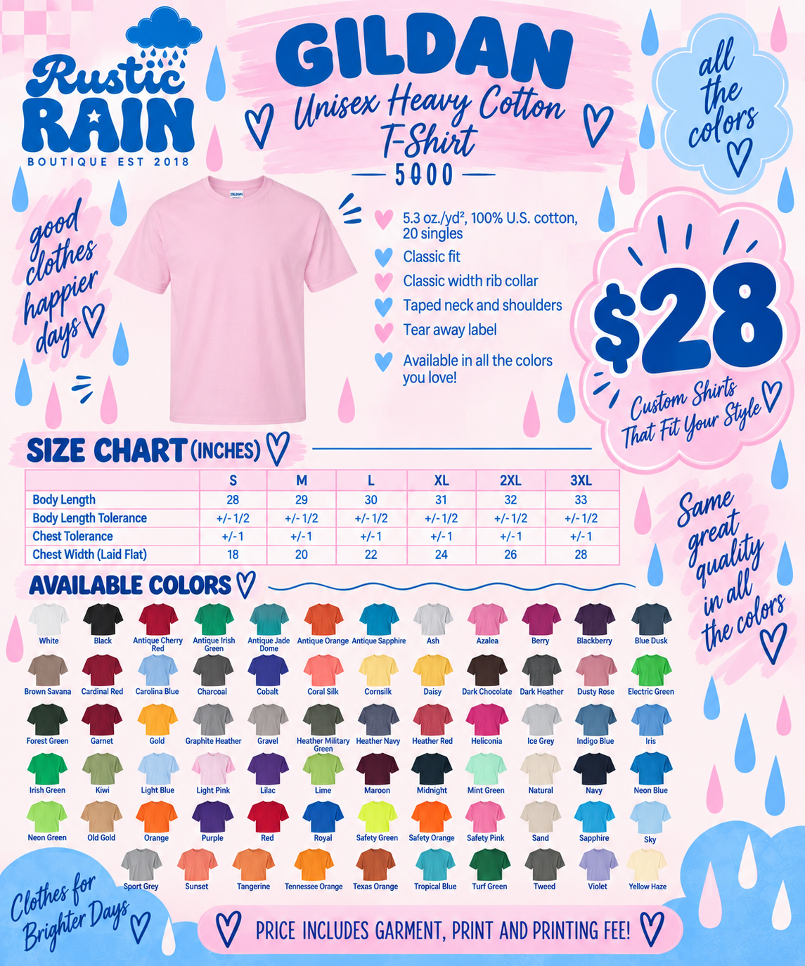 CUSTOM | Gildan 5000 Unisex Heavy Cotton T-Shirt