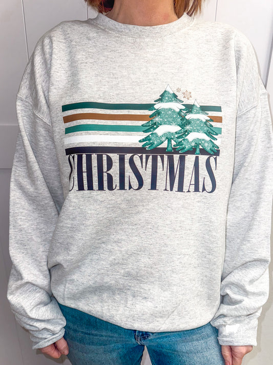 Retro Christmas  Crewneck