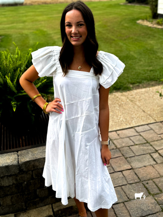 Cozumel Breeze White Versi Dress