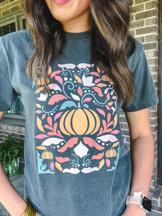 Fall Floral Graphic T