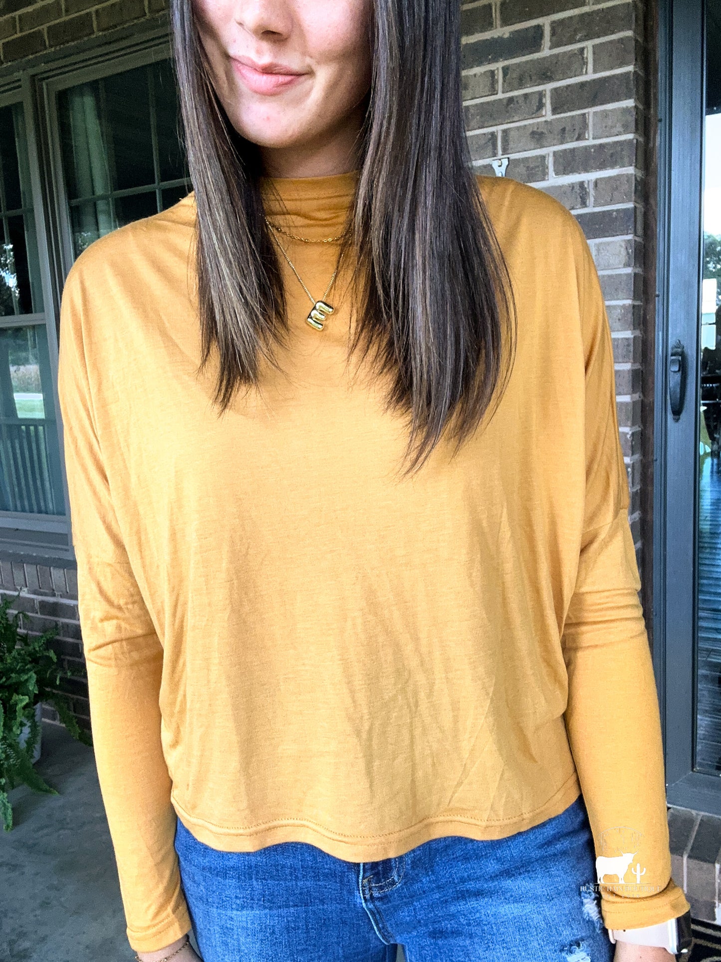 Oversized Mustard Top