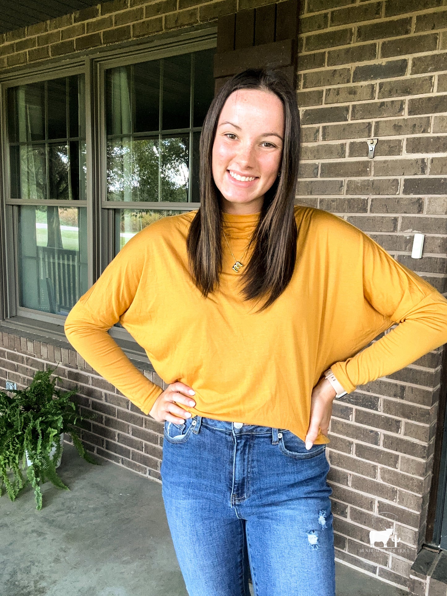 Oversized Mustard Top