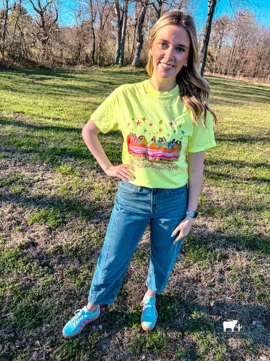 Neon Last Supper- Neon Lemon Comfort Color Graphic T