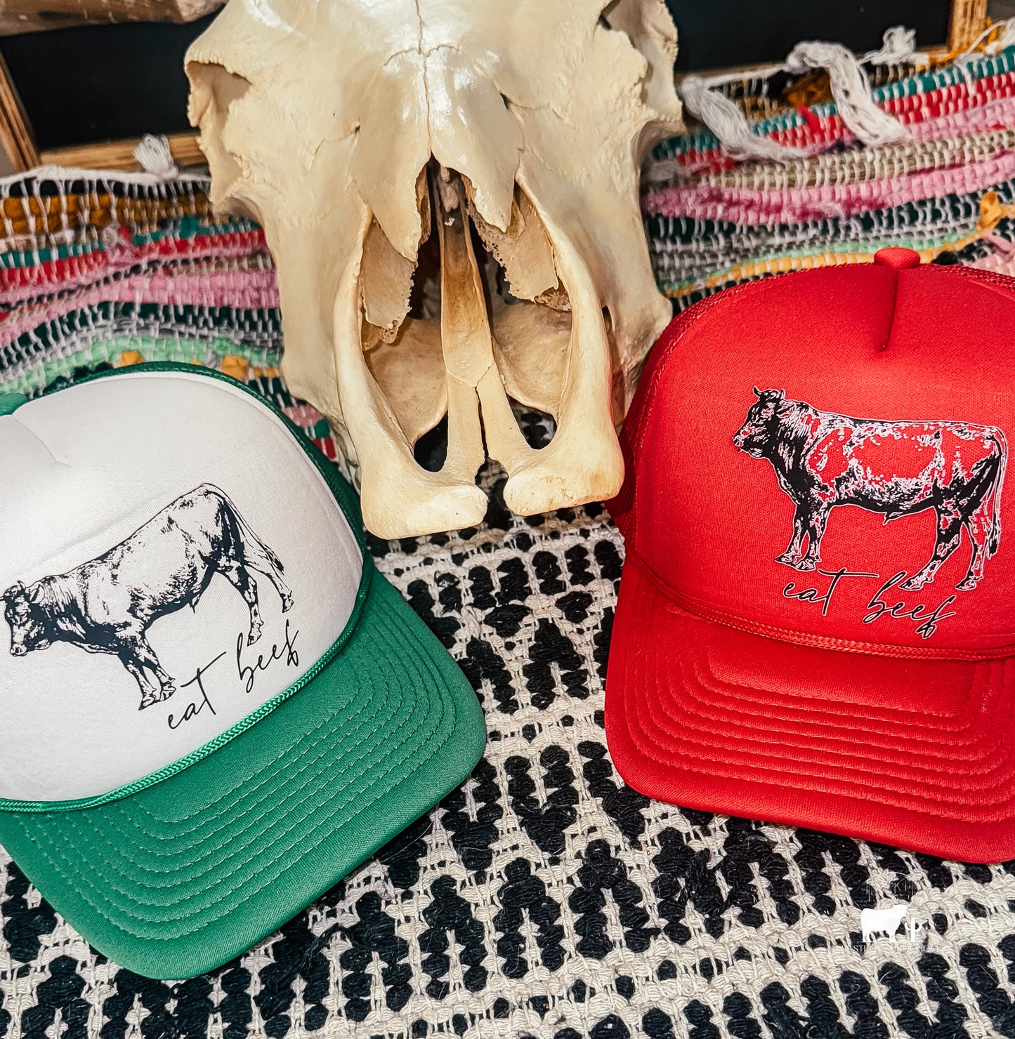 Eat Beef Trucker Hats