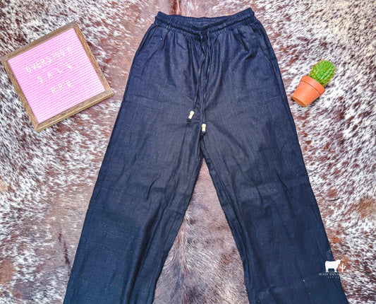 Black Canvas Pants