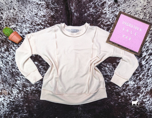Ribbed Long Sleeve Top