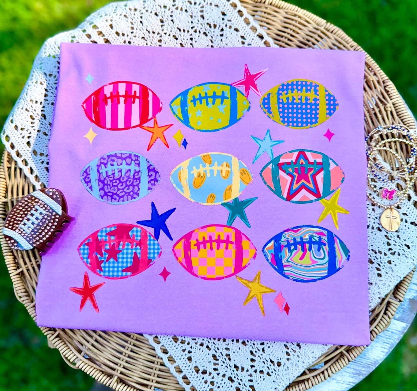 Funky Football Adult Graphic