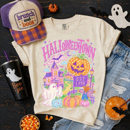 Neon Halloweentown Adult Graphic