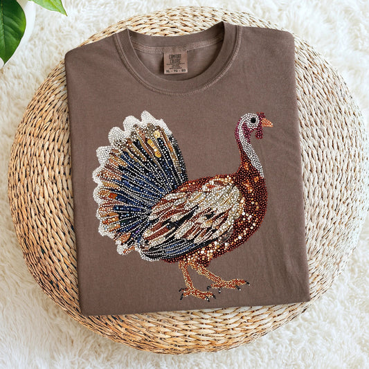Rhinestone Turkey Graphic