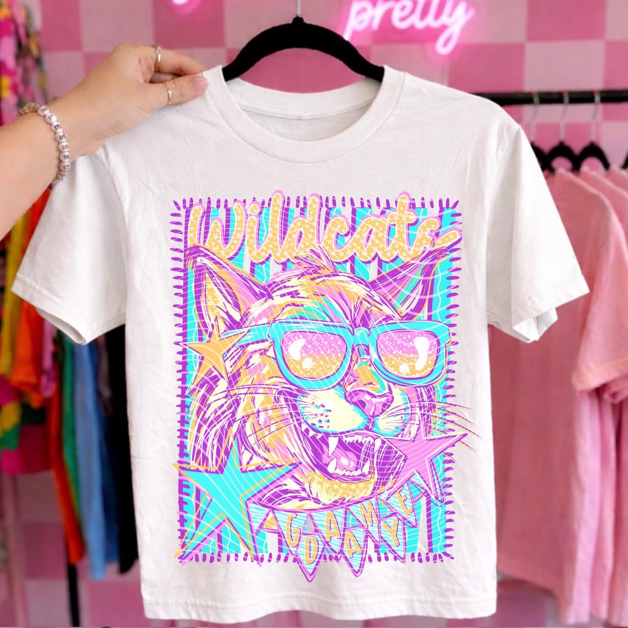 Colorful Wildcat Adult Graphic
