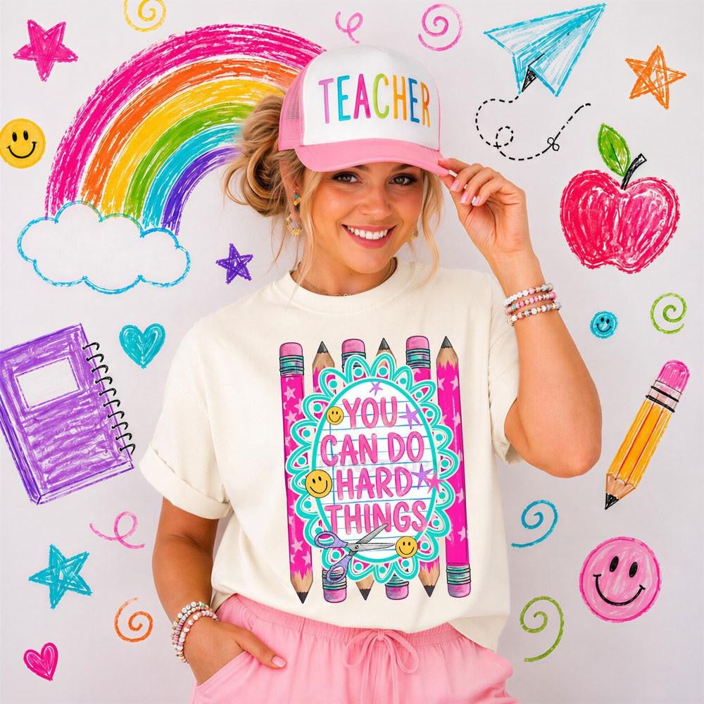You Can Do Hard Things Adult Graphic
