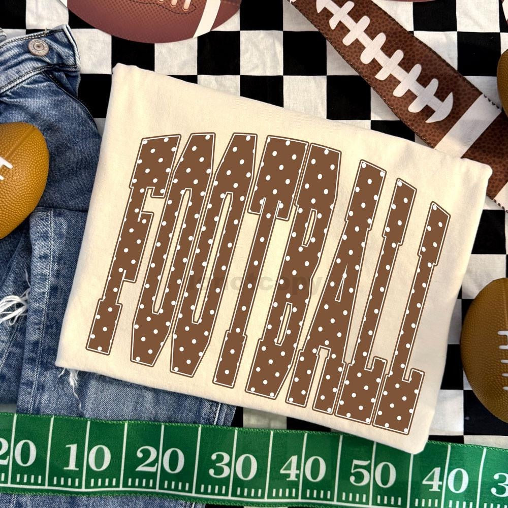 Polka Dot Football Adult Graphic