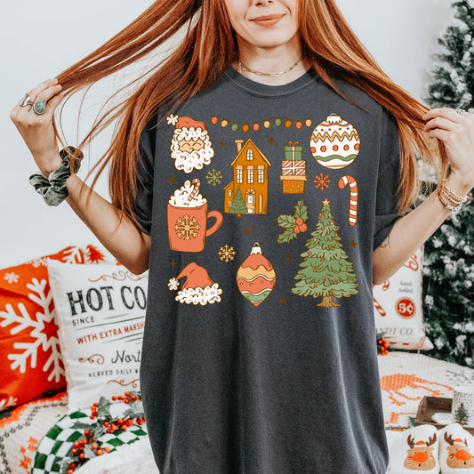 Stained Christmas Doodles Christmas - Graphic
