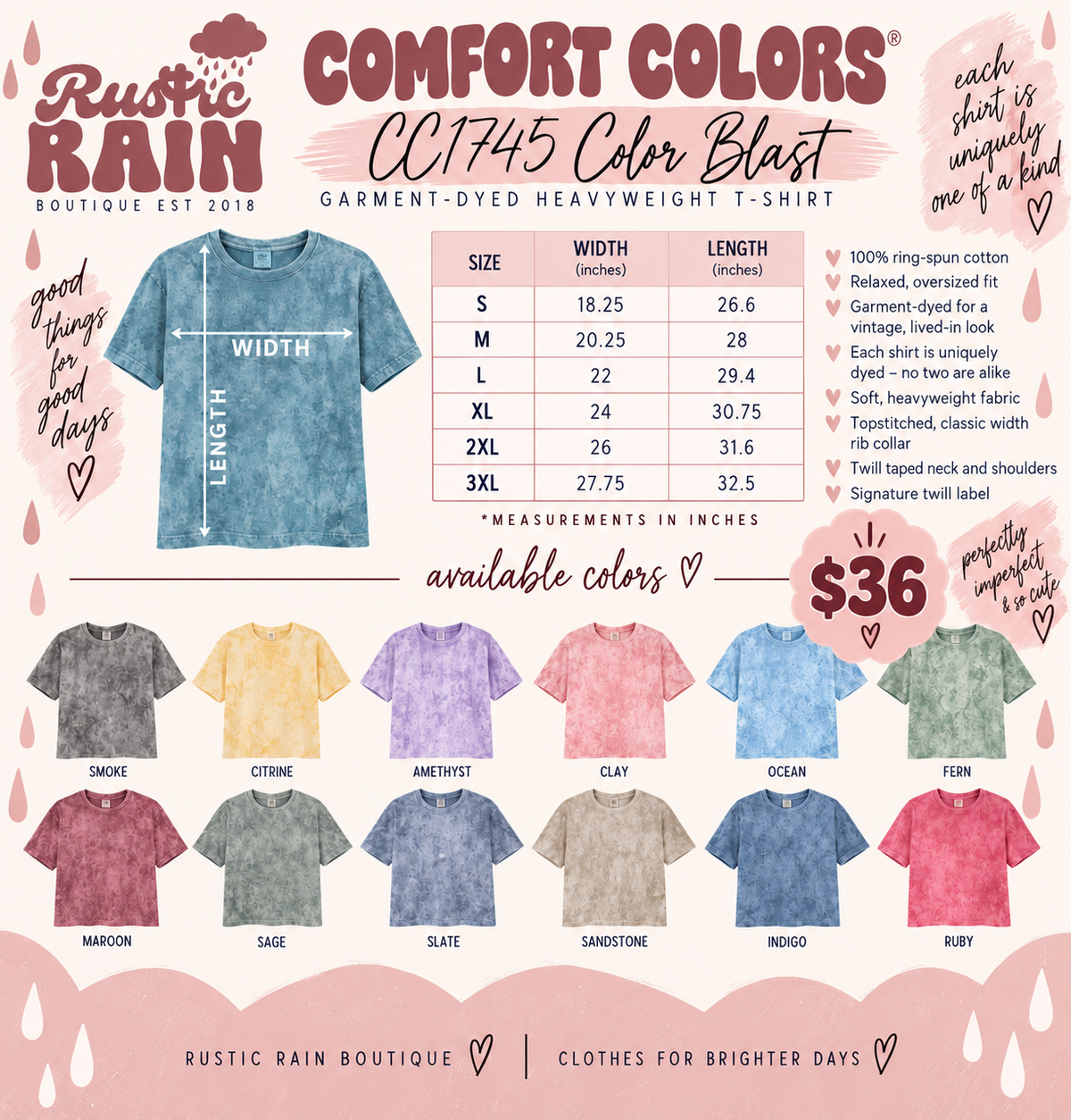 CUSTOM | Comfort Color CC1745 Color Blast