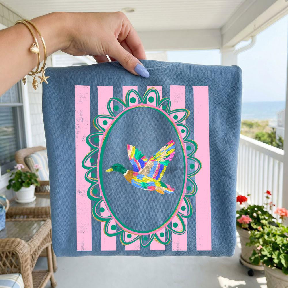 Colorful Mallard Preppy Graphic